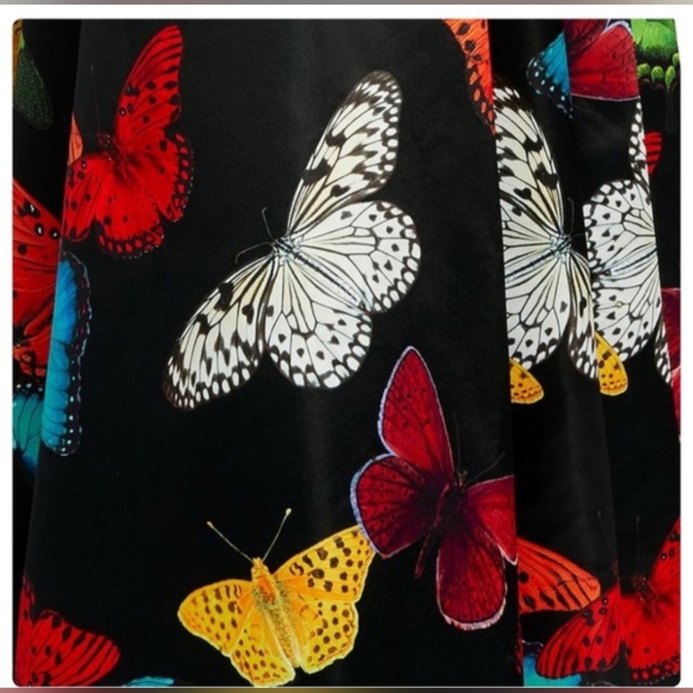 Alice + Olivia Tayla Butterfly Print Minidress Size 4 - Picture 6 of 15